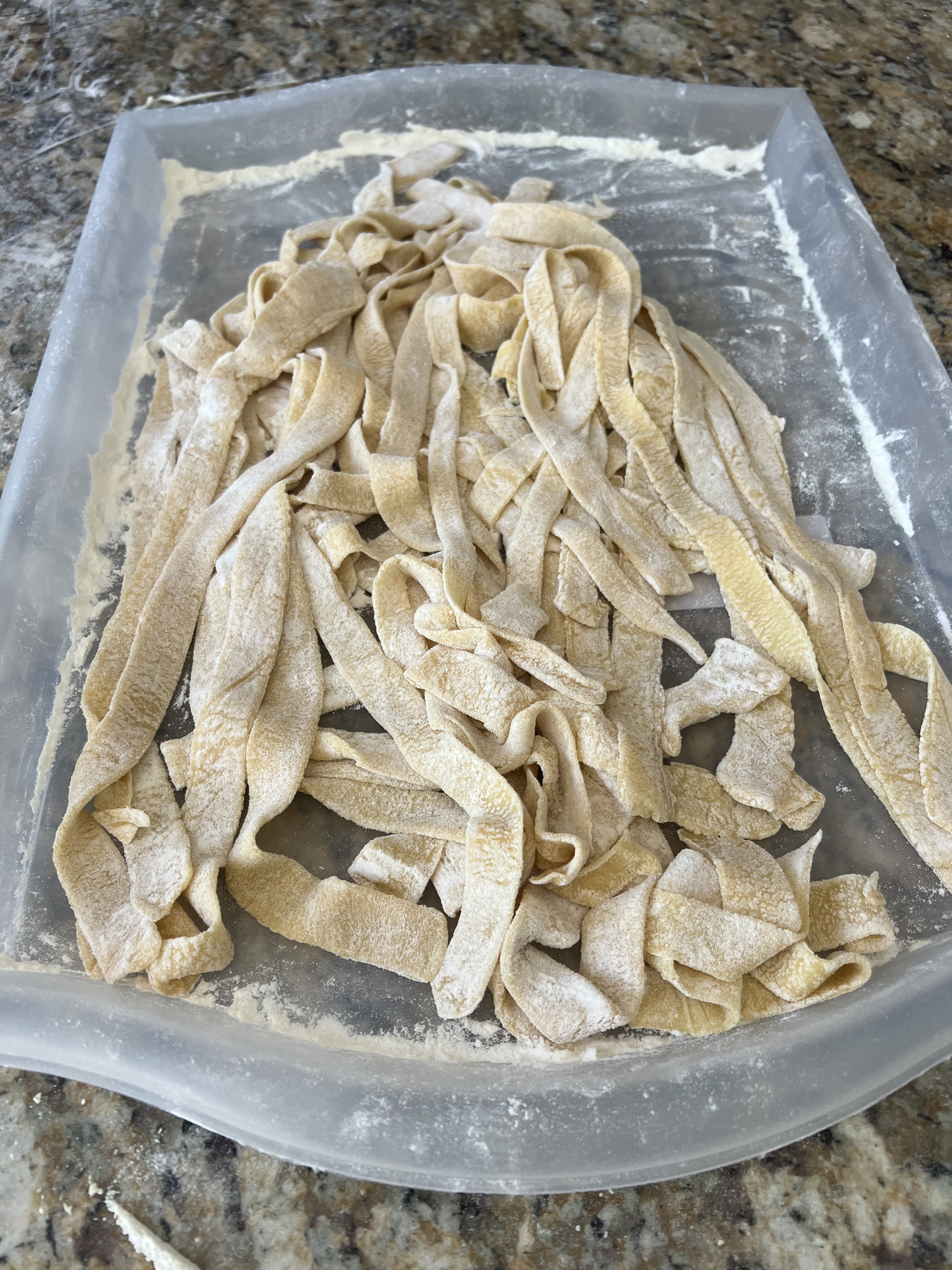 Floured and resting