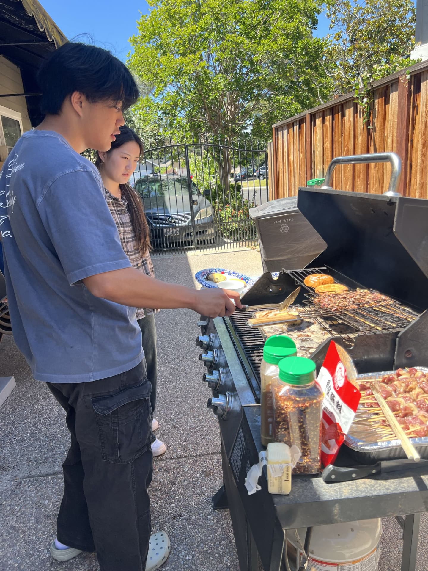 Flipping on the grill